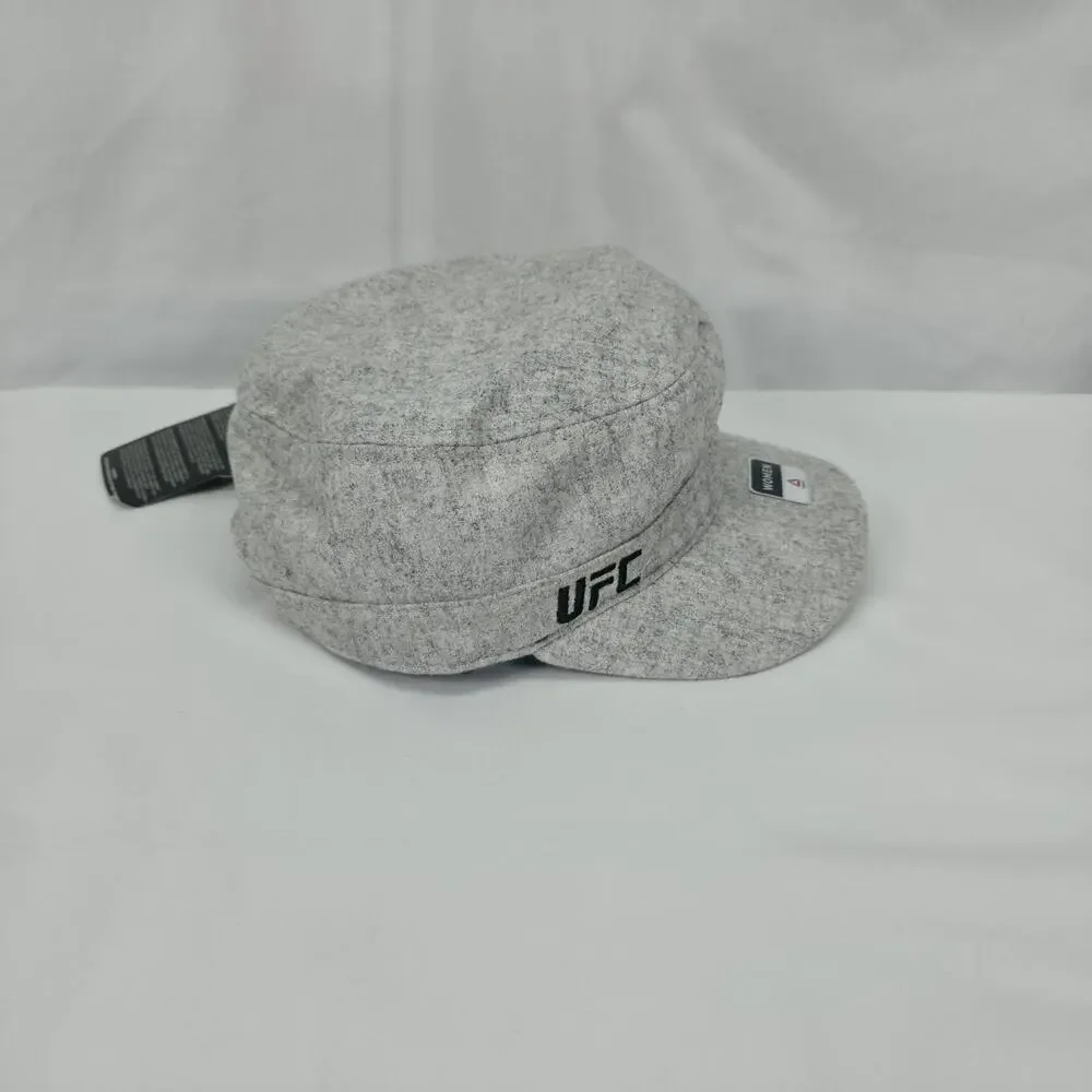 Reebok UFC Womens Military Cadet Hat OSFA Gray Wool Blend Snapback Streetwear